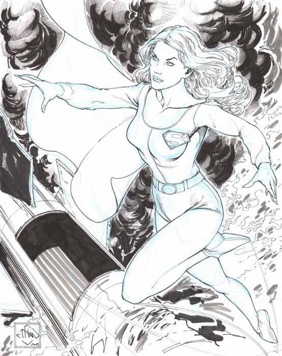 #Supergirl sketch by me, your friend, EVS. #dccomics