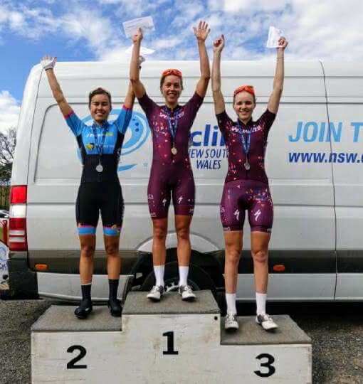 <a href="/ellabloor/">Ella Bloor</a> takes 3rd in a bunch hill sprint, <a href="/lucy_bechtel/">lucy bechtel</a> solos to the win 🙆🎖#nswstatechamps <a href="/CyclingNSW/">Cycling NSW</a>. Well done on 2nd <a href="/_ginar/">Gina Ricardo</a> 👏