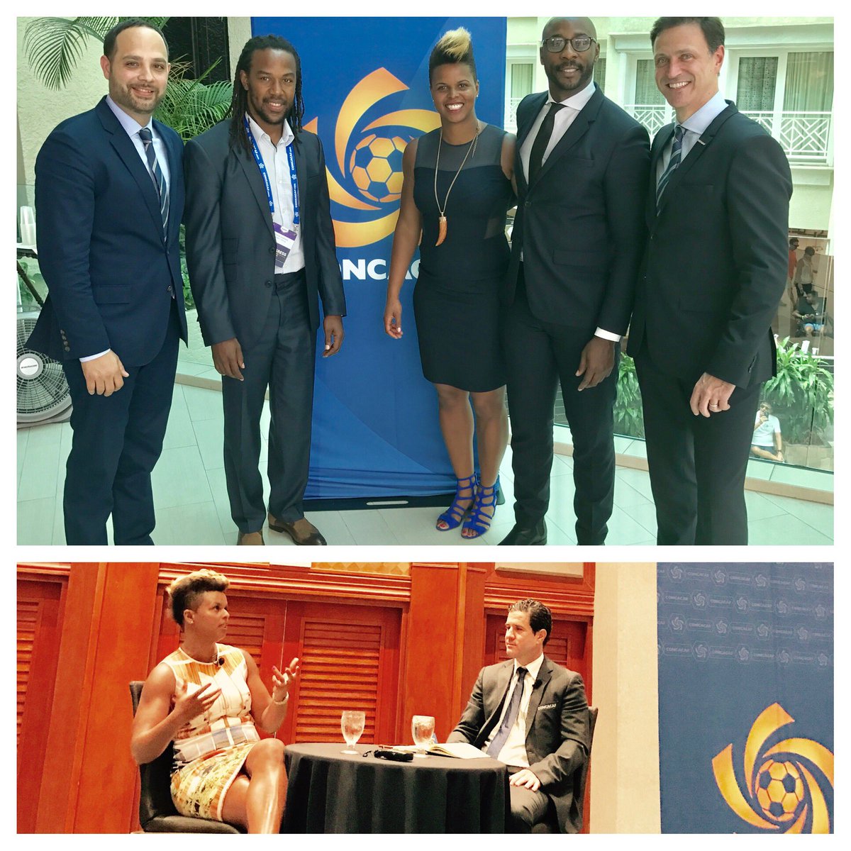 Looking forward to using our voices as ambassadors with 2 legends <a href="/JasonRoberts30/">Jason Roberts</a> <a href="/Ricardo_Bibi_G/">Ricardo Gardner</a>
❤️being on a panel for @CONCACAF congress.