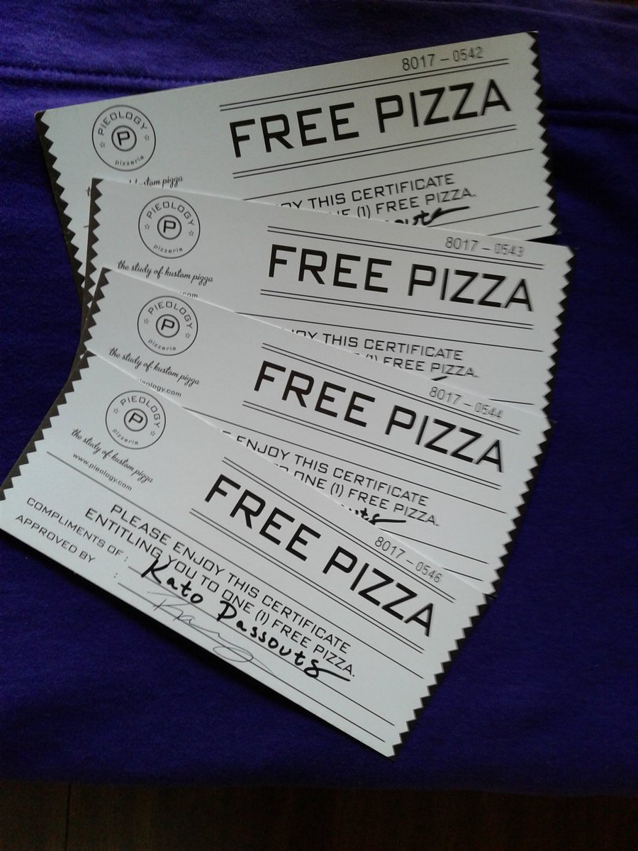KatoPass0uts's tweet photo. Free 🍕 pizzas from @PieologyUSquare  ? Retweet for a chance to win 4 free pizzas! Winner announced Wednesday, April 12th at 5pm. https://t.co/Q2Ty6Uhp37