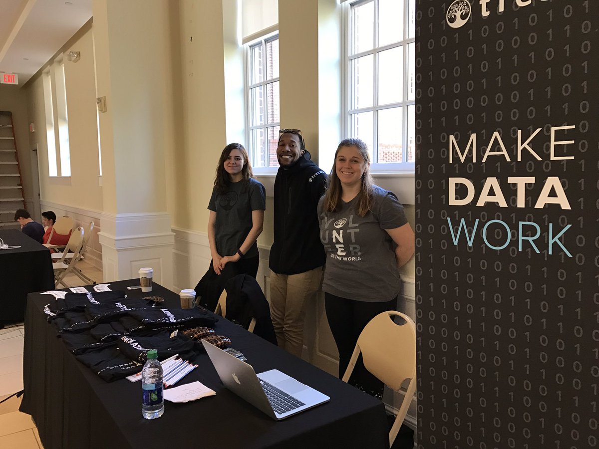 ab_hi_'s tweet photo. really proud that of all sponsors of #DataFest17 @DavidsonCollege team @tresata showed up in full force to cheer the hackers https://t.co/uijR53y1oh