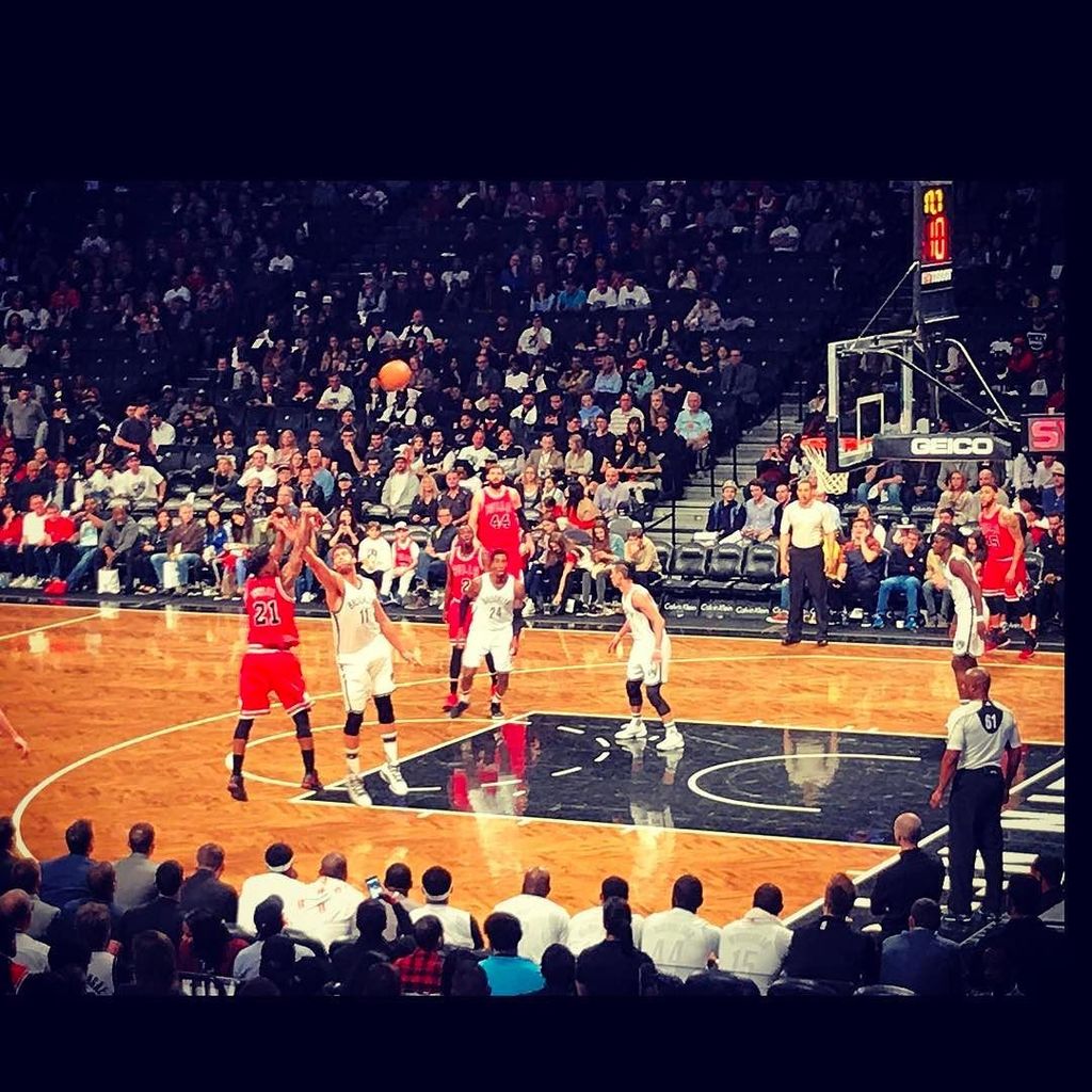 GregoryJHiggins's tweet photo. Sorry, Jimmy. Not in Brooklyn! #NetsvsBulls. Thanks @abibonica! https://t.co/GBGzlqrvcN https://t.co/TzgCi07hrP
