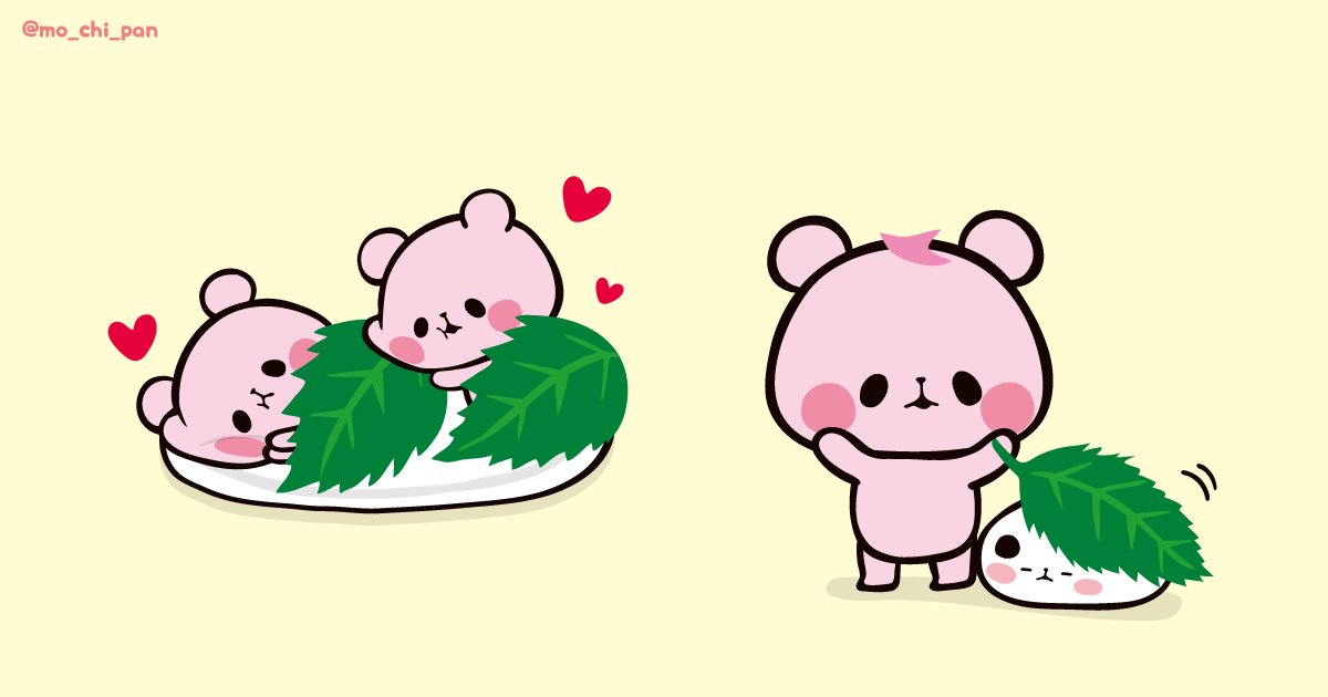 もちもちぱんだ もちぱん 公式 春といえば さくら そして さくらもちぱん ちょっぴりしょっぱいさくらの葉っぱと おもち あんこがベストマッチ みんなはこの春 もうたべた ﾉ W ヾ もちもちぱんだ おもち パンダ さくら