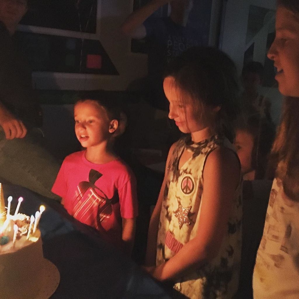 JessMuroff's tweet photo. My sweet Alex looking at her cake. Celebrating her birthday with friends now that school is back in session. #wece… https://t.co/dfQM5xWA5j https://t.co/ZF0xz6YgkH