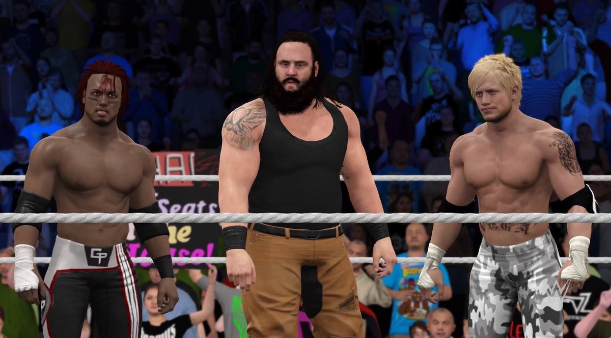 Geo_Payne's tweet photo. Just 3 guys who think Roman sucks. Common enemies make strange allies, but I'd be all for making you a permanent member of the squad, Braun! https://t.co/6hcYxfKI2H
