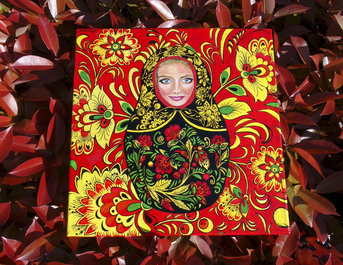 YolandysDream's tweet photo. Feel the brightness of spring with my new #painting in the #Russian tradition handicraft style - #Khokhloma!
#art #painting #red #Black https://t.co/WC7STTnjVt