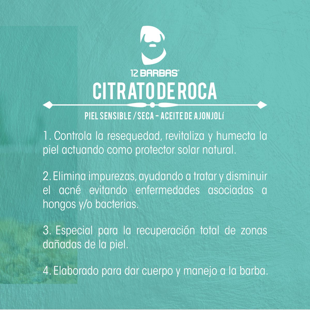 12Barbas's tweet photo. ¿Piel sensible? Conoce los beneficios del aceite de ajonjolí con Citrato de Roca que tenemos para consentir tu barba. https://t.co/OkLouvXCpa