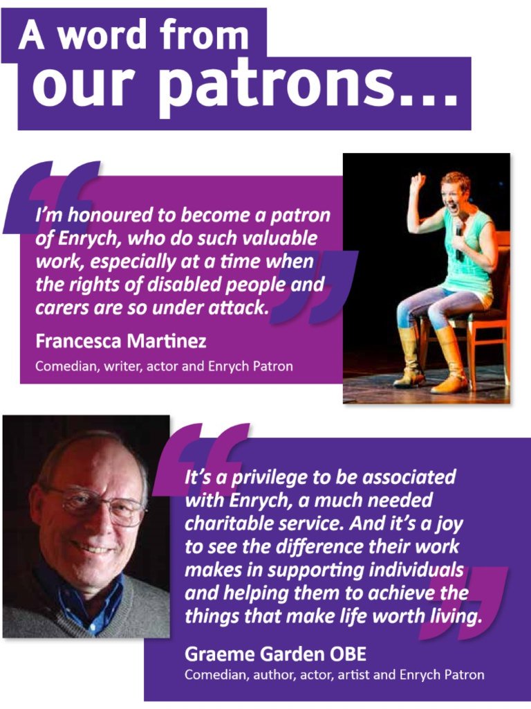 A reminder of thoughts from our patrons. Please donate to #makeadifference 
Thank you! 👍
localgiving.org/donation/enryc…