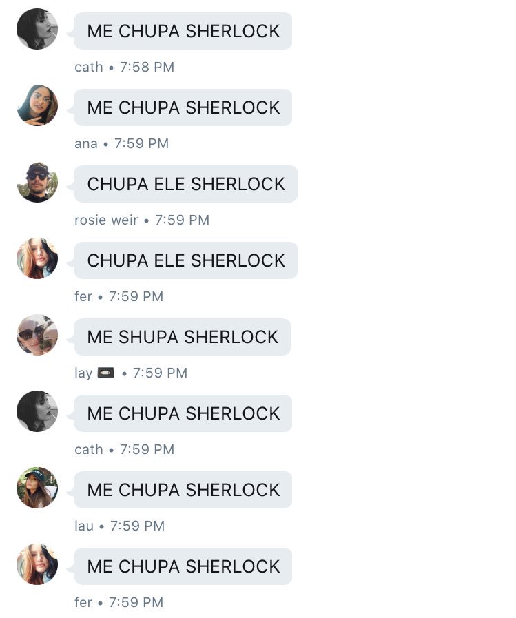johnlockdm's tweet image. SHERLOCK CHUPA A GENTE