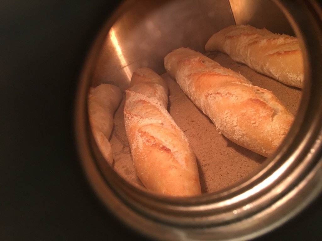 Steaming hot! Really impressed with the first Baguette test <a href="/RofcoOwnersUK/">RofcoOwnersUK</a> .<a href="/RealBread/">Chris Young, Real Bread Campaign coordinator</a>