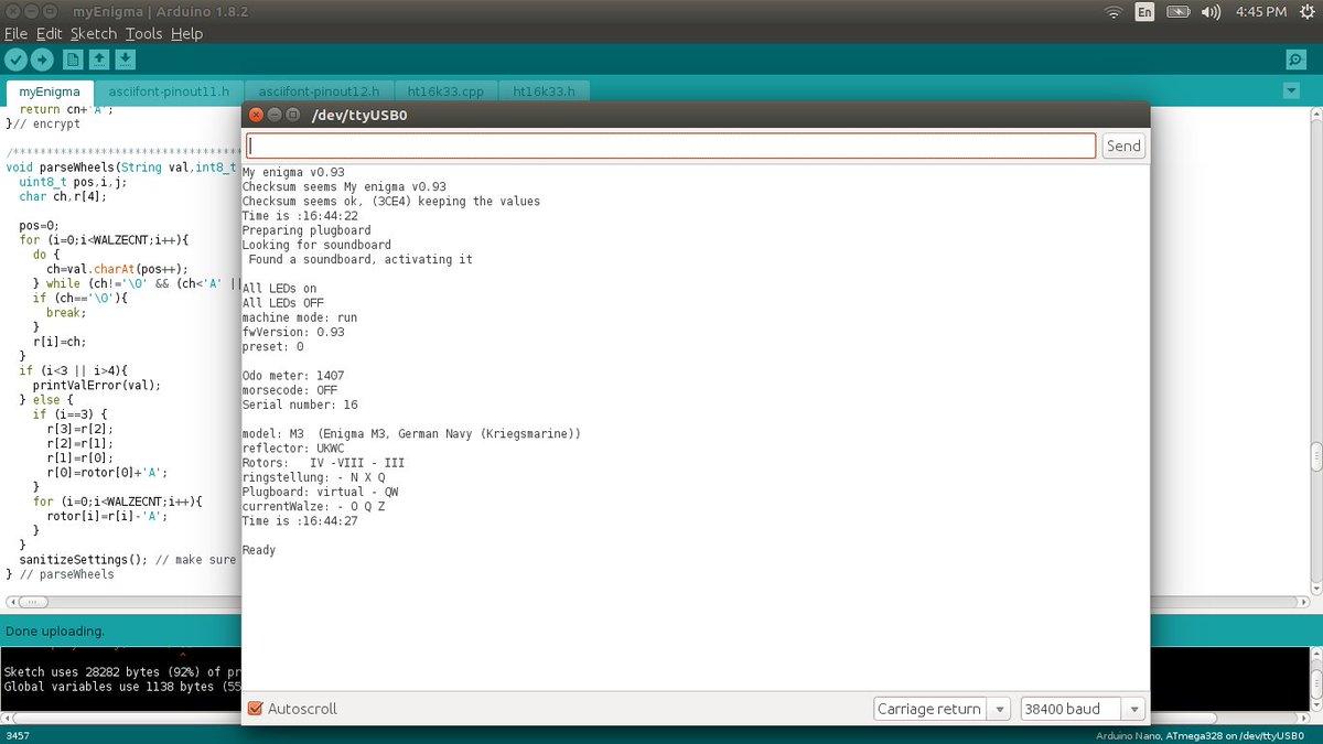 jefftranter's tweet image. Next instalment of blog series on the @meinenigma Enigma machine kit.
jefftranter.blogspot.ca/2017/04/the-me…