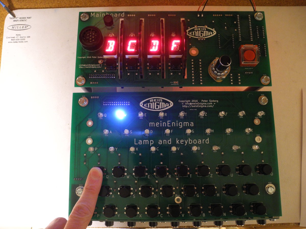 jefftranter's tweet image. Next instalment of blog series on the @meinenigma Enigma machine kit.
jefftranter.blogspot.ca/2017/04/the-me…