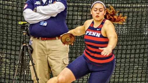 PennTrack's tweet photo. 🚨SCHOOL RECORD Alert 🚨 
Discus: 48.43m (158-10)
Star Freshman Maura Kimmel is having  another 🔥 season! #recordafterrecord #uvaquad https://t.co/cmr54rekQG