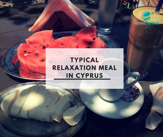 TravelGenixx's tweet photo. Enjoy the benefits of coffee with a typical relaxation meal in Cyprus: Halloumi cheese & watermelon. Very appealing! #travel #WhenInCyprus https://t.co/BRam902mn8