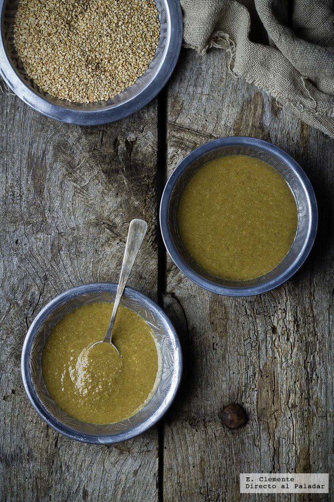 Cómo hacer salsa tahini casera. Receta directoalpaladar.com/p/88550