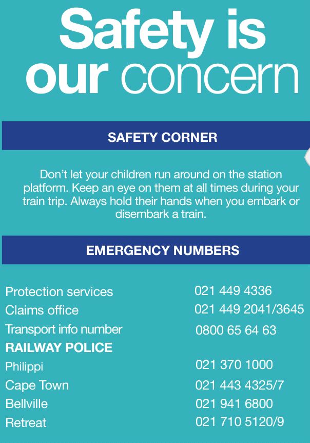 ucvtygerberg's tweet photo. #YourSafetyMatters #AlwaysTravelSafe @CapeTownTrains @MrJJardim @PRASAGroup @Chelsea_Lotz @Rail_Safety @dkay_online @Legend_Jacques https://t.co/MLeY1RBlz4