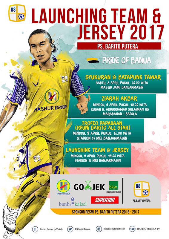 bartmantala's tweet photo. Ayo kita rami'i akan Launching Team &amp; Jersey @PSBaritoPutera hari ini sanak! #SasahLakasi https://t.co/7p8FmuKULw