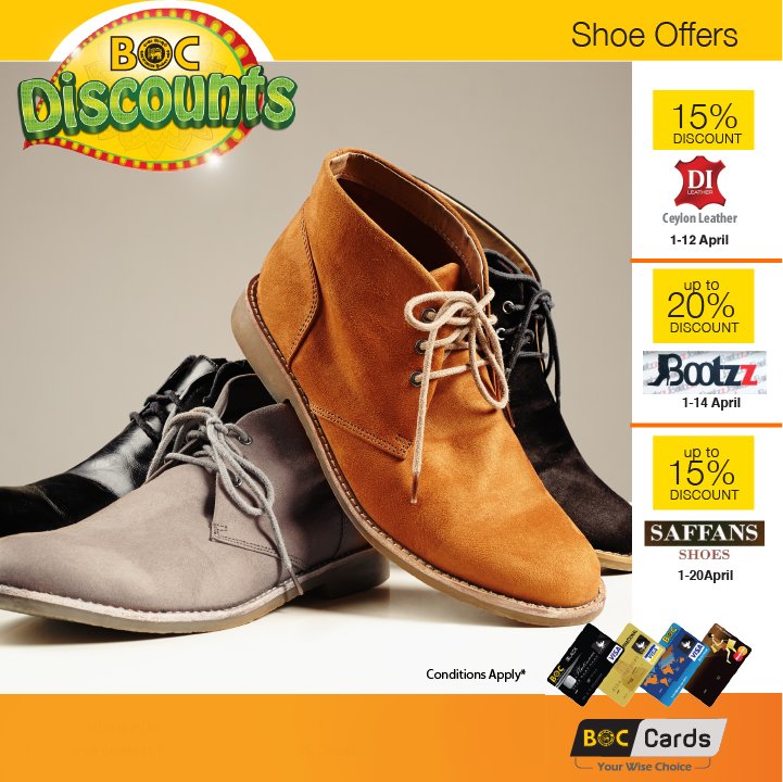 classifiedSL's tweet photo. Fabulous #offers for Shoes from #BOC this festive season
#FASL #LKA #ShoeOffers #DI #Bootzz #SAFFANS
More details on https://t.co/OiJZ5pDOH6 https://t.co/mXUWew8PMQ