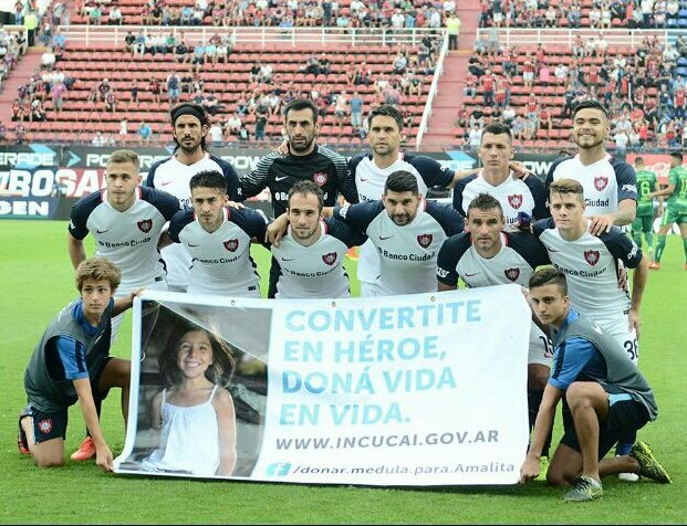 sfumis's tweet photo. Gracias @SanLorenzo por ayudar a difundir @MedulaAmalita. #ConvertiteEnHeroe #DonaVida https://t.co/DAB7og2zpo