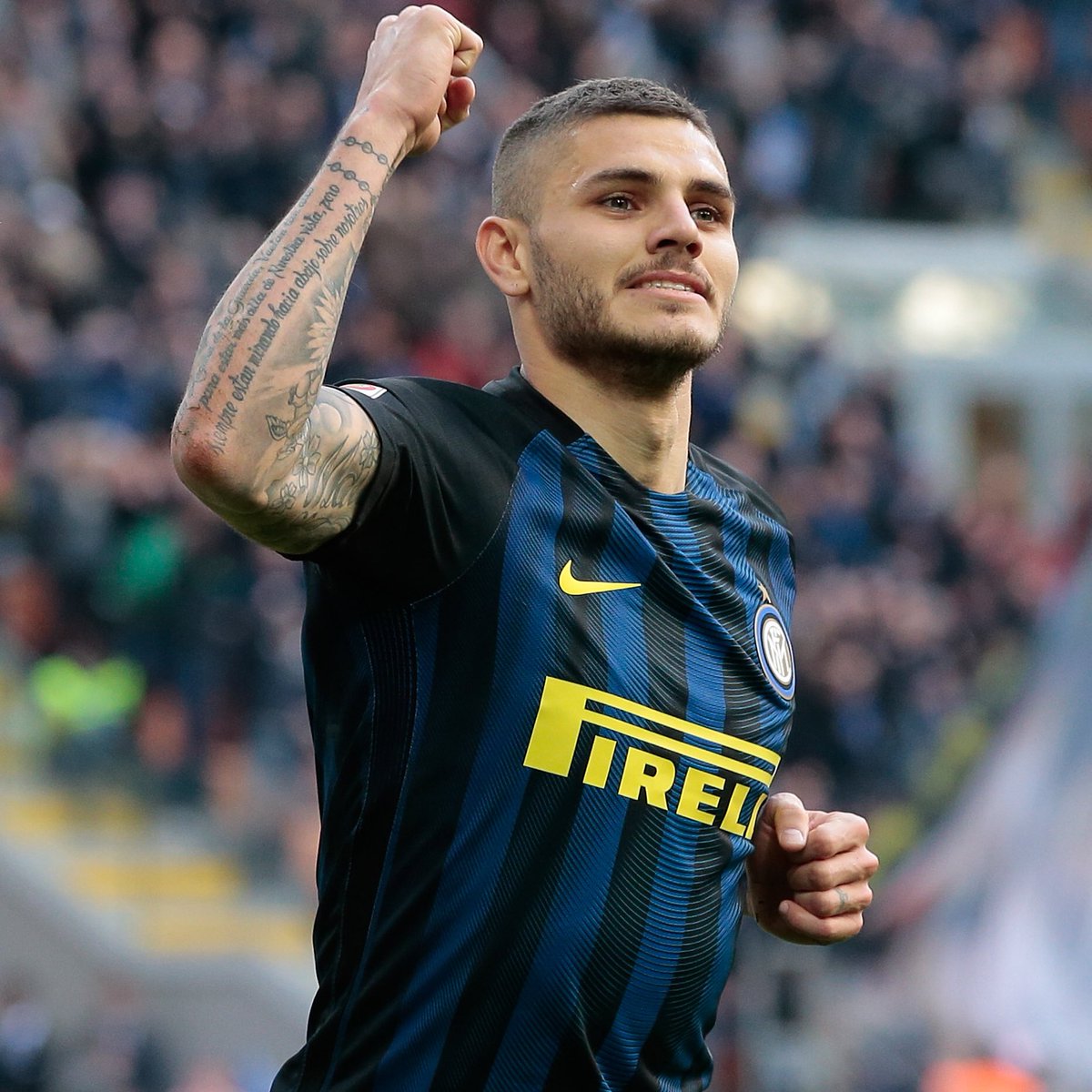 Jika Mauro Icardi Hattrick malam ini, mimin kasih pulsa Rp100.000 untuk dua orang yang retweet tweet ini. Pilih secara acak 😛