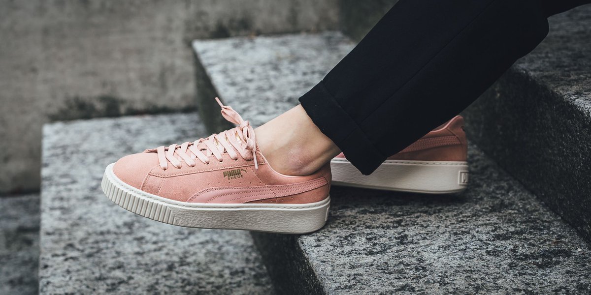 puma suede coral