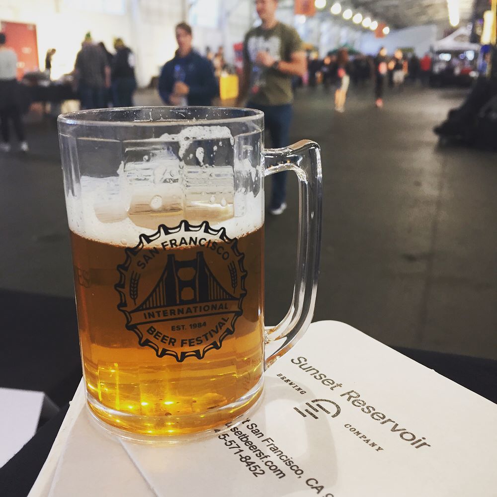 SunsetBrewCo's tweet image. We're at @sfbeerfest tonight! Come by, say hi and make sure to try our Extra Special Bitter and Vanilla Brown Ale. Cheers! 🍻
