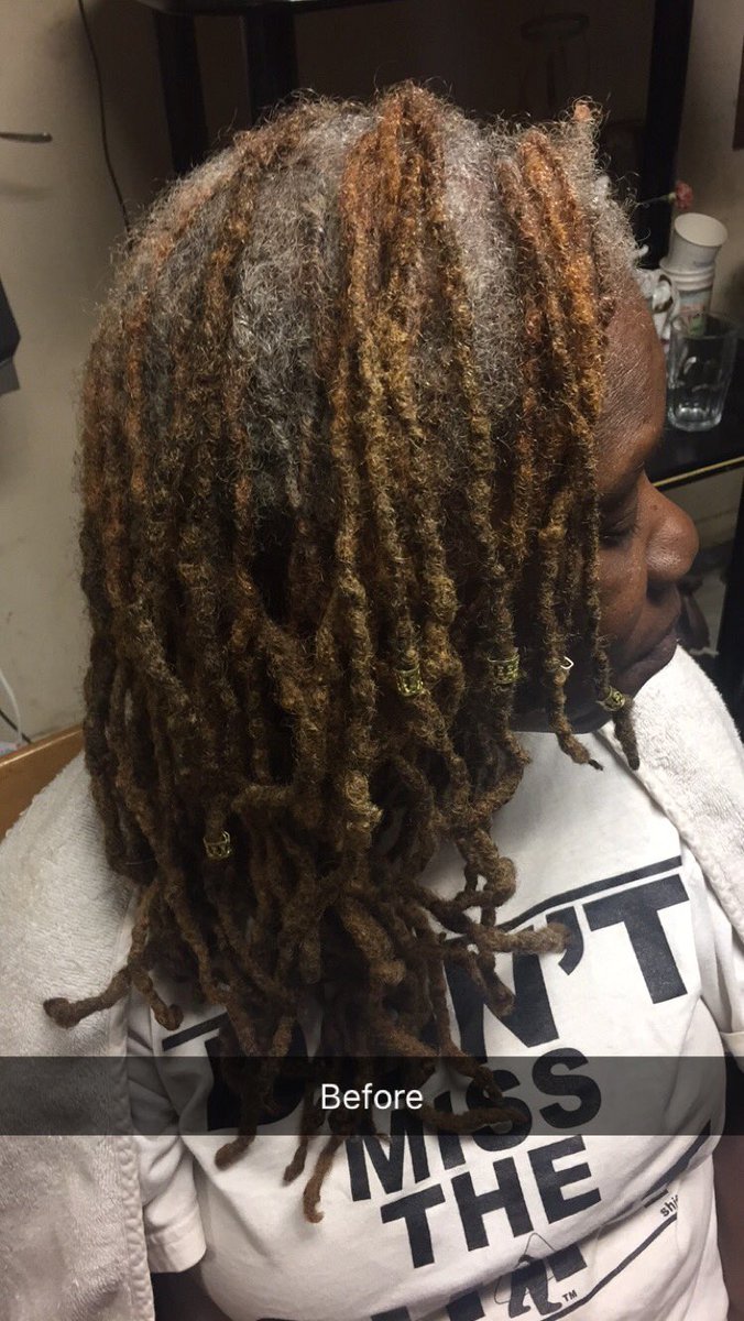 Pebblesss__'s tweet photo. Before and After! My Grandma loves her hair πππΎ
#SlayedByMe #HairByTee https://t.co/RyNWUQPOXh