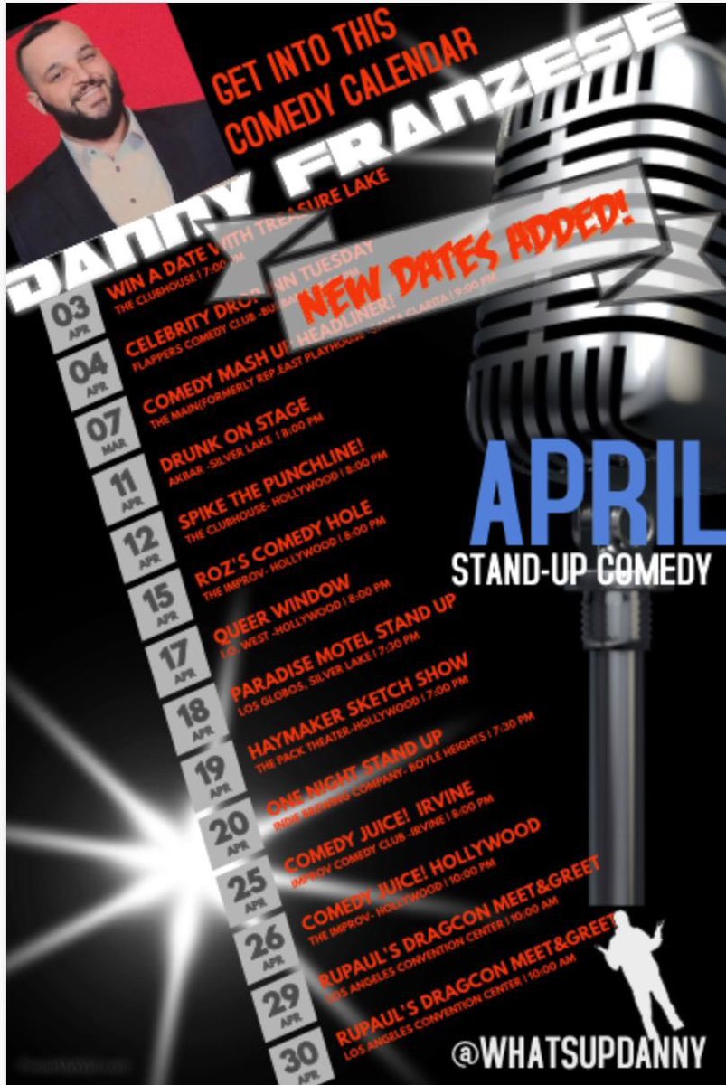 NEW Dates added!! (I must have fans in Irvine?!)