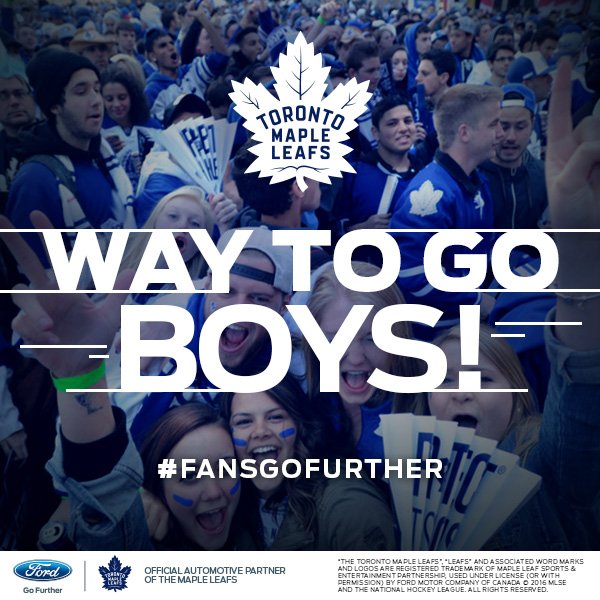 TheFordFANatic's tweet photo. Playoffs! Go #leafs! I've got 200 tix to the Ford Fan Deck. If u bleed blue, follow me to find out how to score a pair to round 1.#tmltalk https://t.co/dE9y5zmU9q