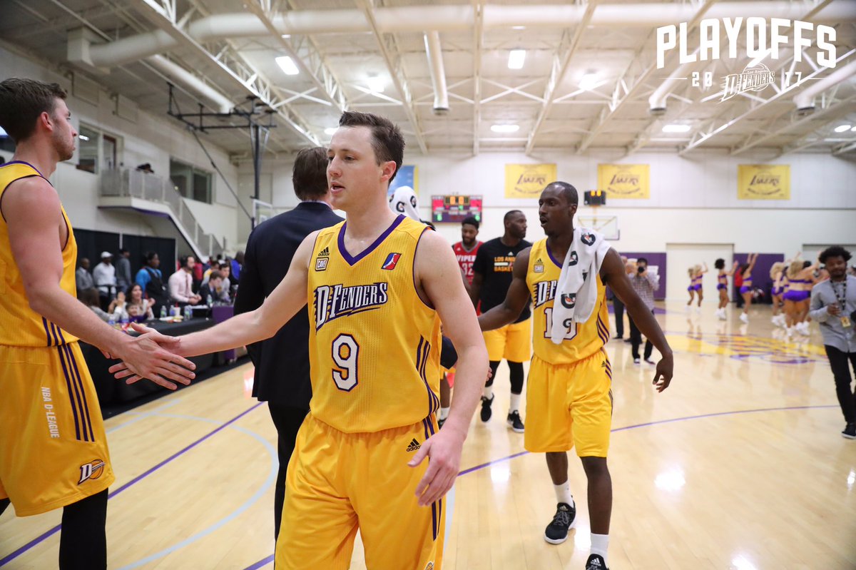 CValleyLakers's tweet photo. That a #Dfenders win!! 

The decisive Game 3 will take place in El Segundo Monday night. #DLeaguePlayoffs https://t.co/sjh0DxGFFs