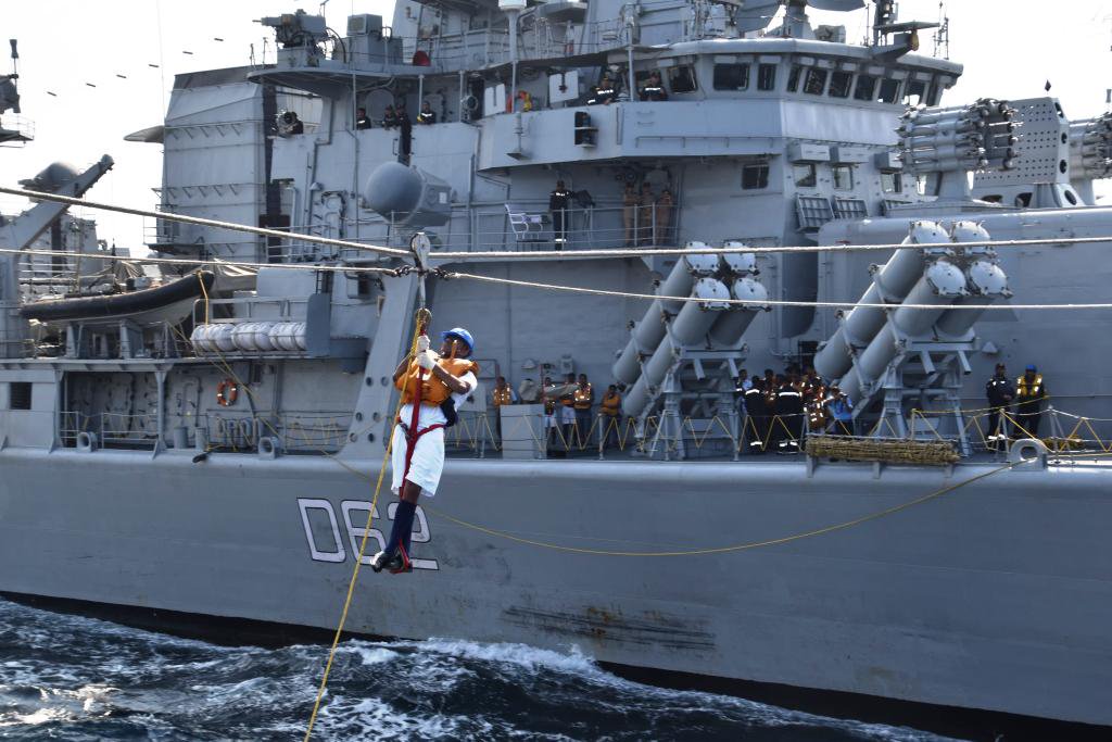 .<a href="/SpokespersonMoD/">Ministry of Defence, Government of India</a> All crew in citadel. Master of OS 35 has requested for IN assistance to sanitise the ship.Indian Navy Anytime, Anywhere,Everytime