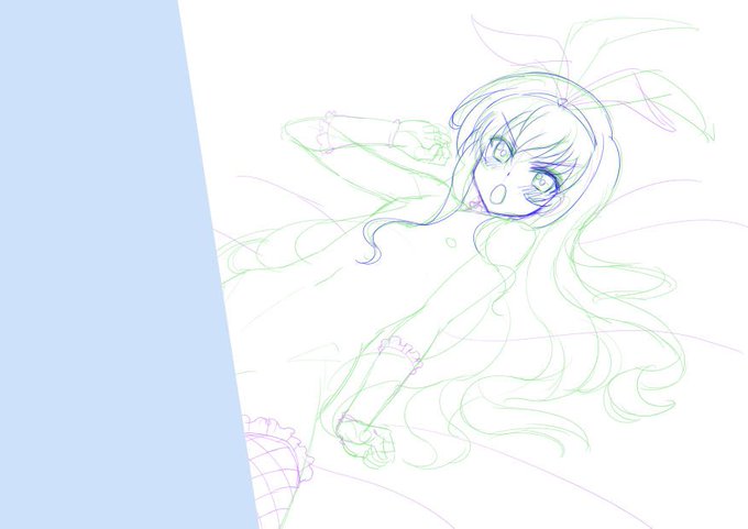 HDD探ると未完成のまま放置してる美緒先輩が何枚か出てくるぜ…… 