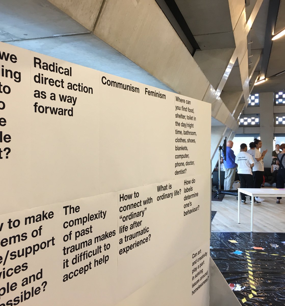 Yesterday and today <a href="/evening_class/">Evening Class</a> documenting events @our_MoH <a href="/TateExchange/">Tate Exchange</a>