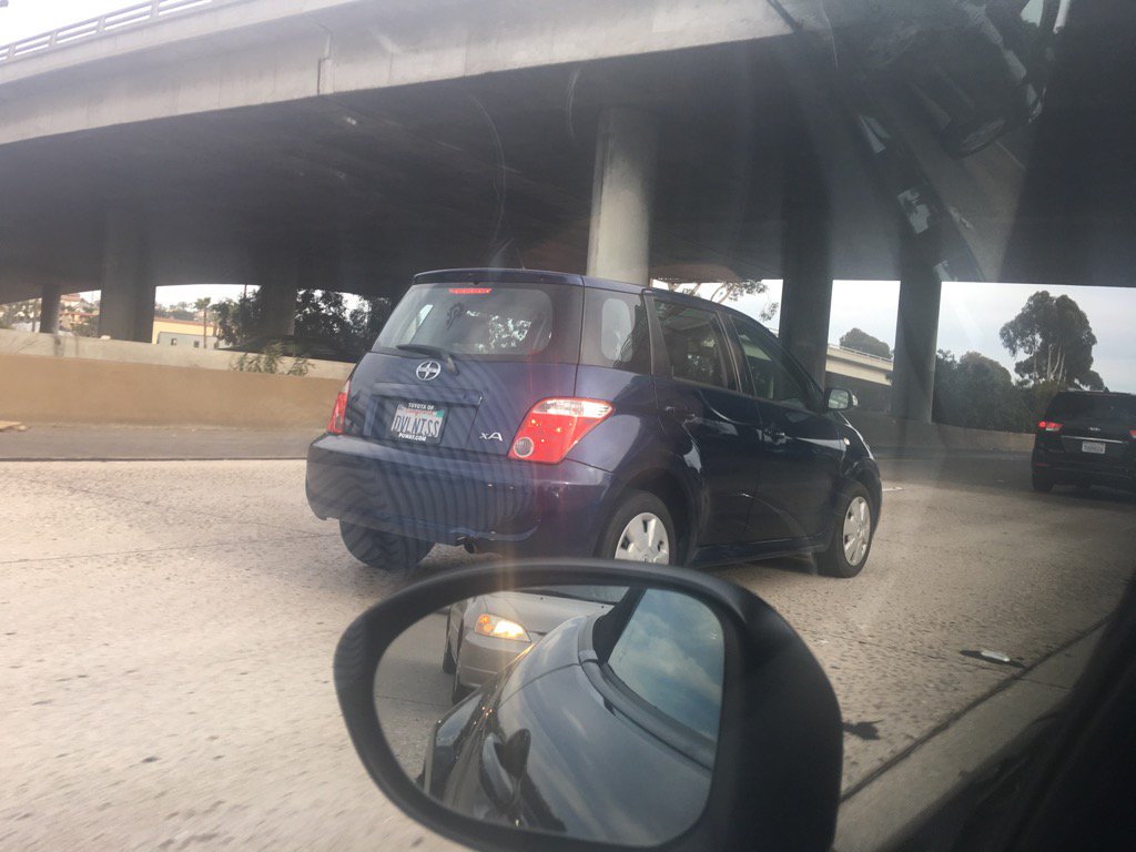 rrrremington's tweet photo. 4/6/17 "DVLNISS" CA BLUE SCION xA is SB I-5 CLAIREMONT DRIVE 5:42 pm https://t.co/61CsUpuCbx