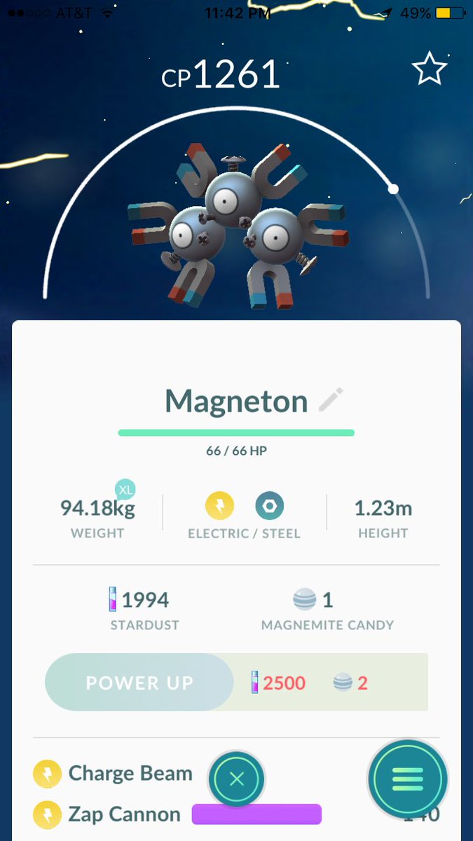 HAV0C_REAPER's tweet photo. Finally grinded out my Magneton #PokemonGo #Evolutionoftheday https://t.co/5aDRk93maG