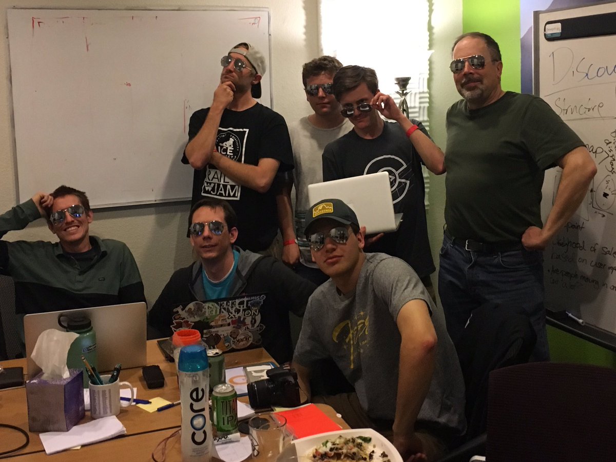 NBIAJasper's tweet photo. Styling in @TwitterDev shades - #GoCodeDgo team - @Gunnison_County @DurangoSpace @GoCodeColorado https://t.co/eS25I1OeAY