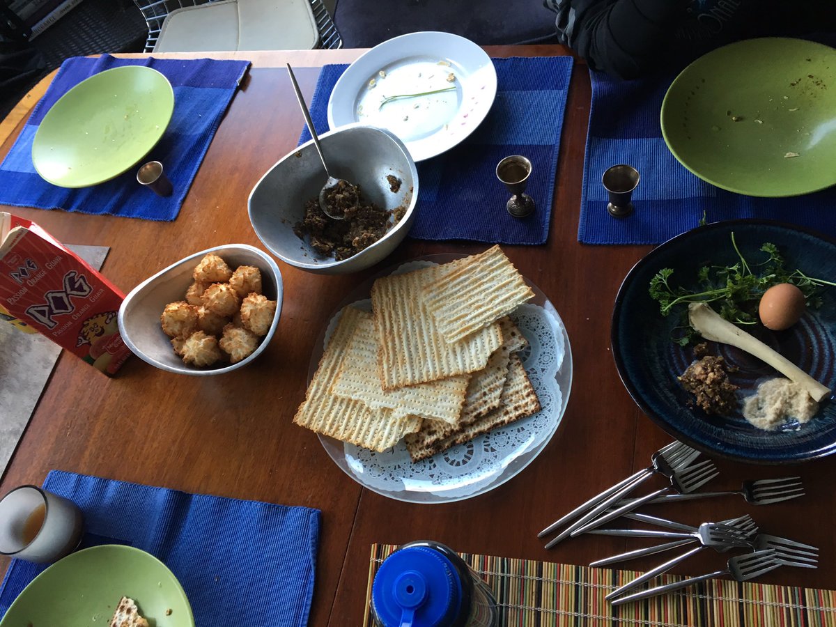 a little early seder to get the party started