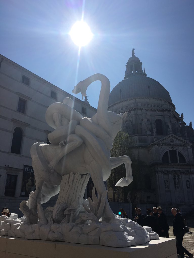 JillMorrisFCDO's tweet photo. At opening of @DamienHirst's Treasures from the Wreck of the Unbelievable in #Venezia. Mythic. Wondrous. Epic. Wow. https://t.co/cLFo3z1iUn