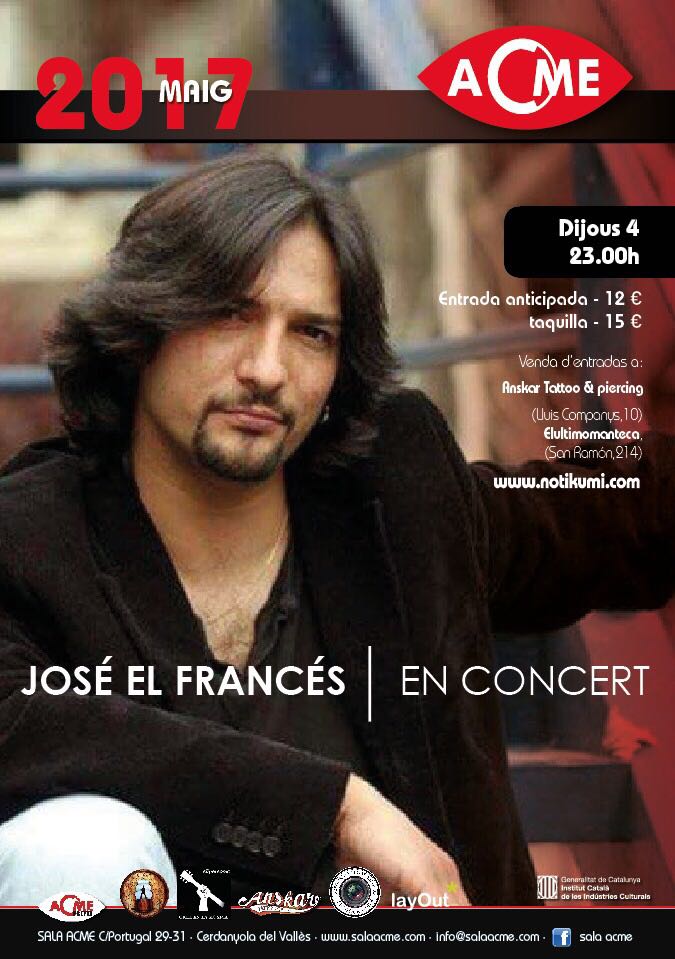 OS esperamos el próximo 4 de mayo en sala Acme
A gozarrr