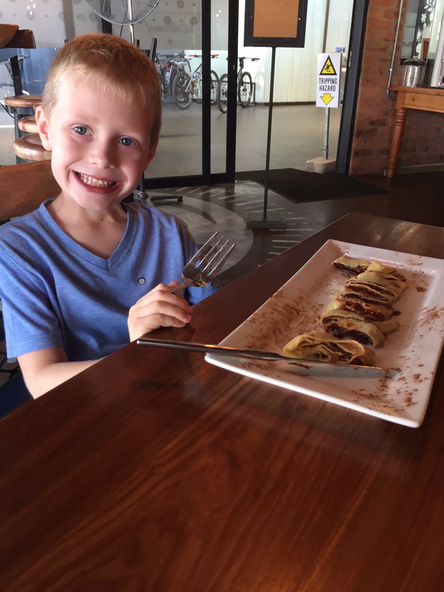 Even after tonsil op <a href="/CoffeeberryCafe/">Coffeeberry Cafe</a> pancakes are the best medicine!