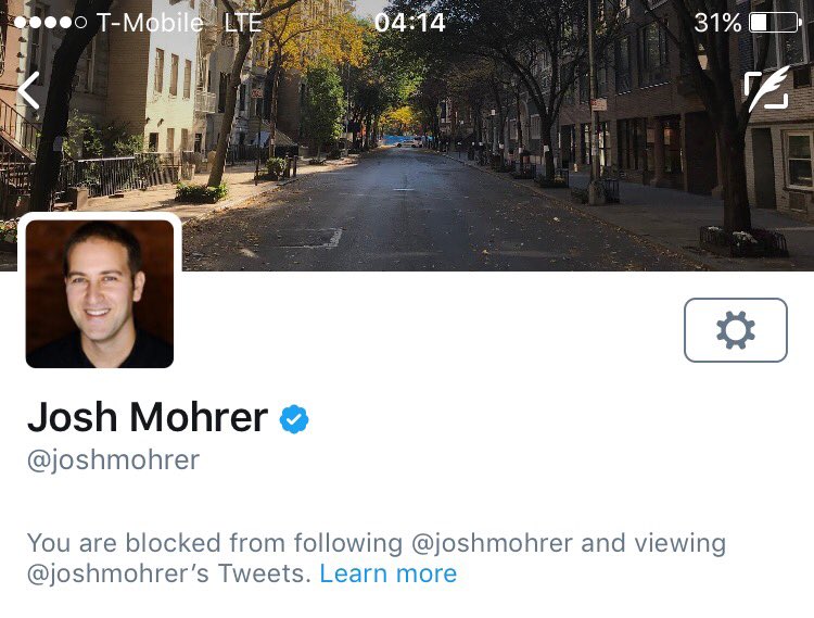 uberdriversnetw's tweet photo. RT: It is a badge of honor we carry to have been BLOCKED by both Uber CEO Travis and NYC GM Josh Mohrer #snowflakes #cantstandtheheat https://t.co/vK9QsGKgj3