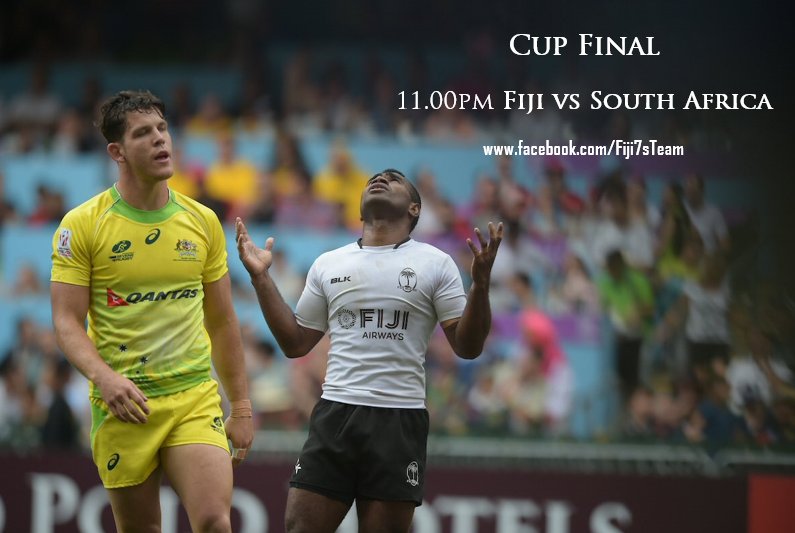 So we meet again, South Africa....#hk7s final 3Pete 4FIJI 🇫🇯🇫🇯🇫🇯 #tosoviti #FinishStrong #ForeverFiji❤️💙