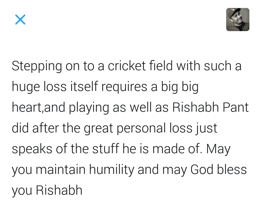 virendersehwag's tweet photo. May God Bless you @RishabPant777 . More power to you. Om Shanti ! https://t.co/DusWew88wI