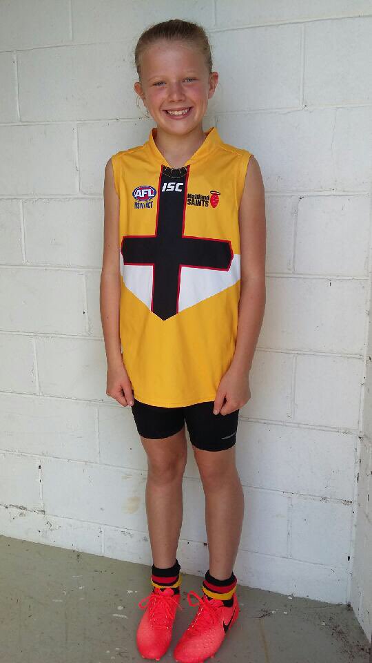 aflnswact's tweet photo. A few weeks ago we brought you the story of Tilly &amp; her love of the @aflwomens season. She had her first game today - and captained! 💪🏼🏃🏼‍♀️ https://t.co/I66HkZl9hq