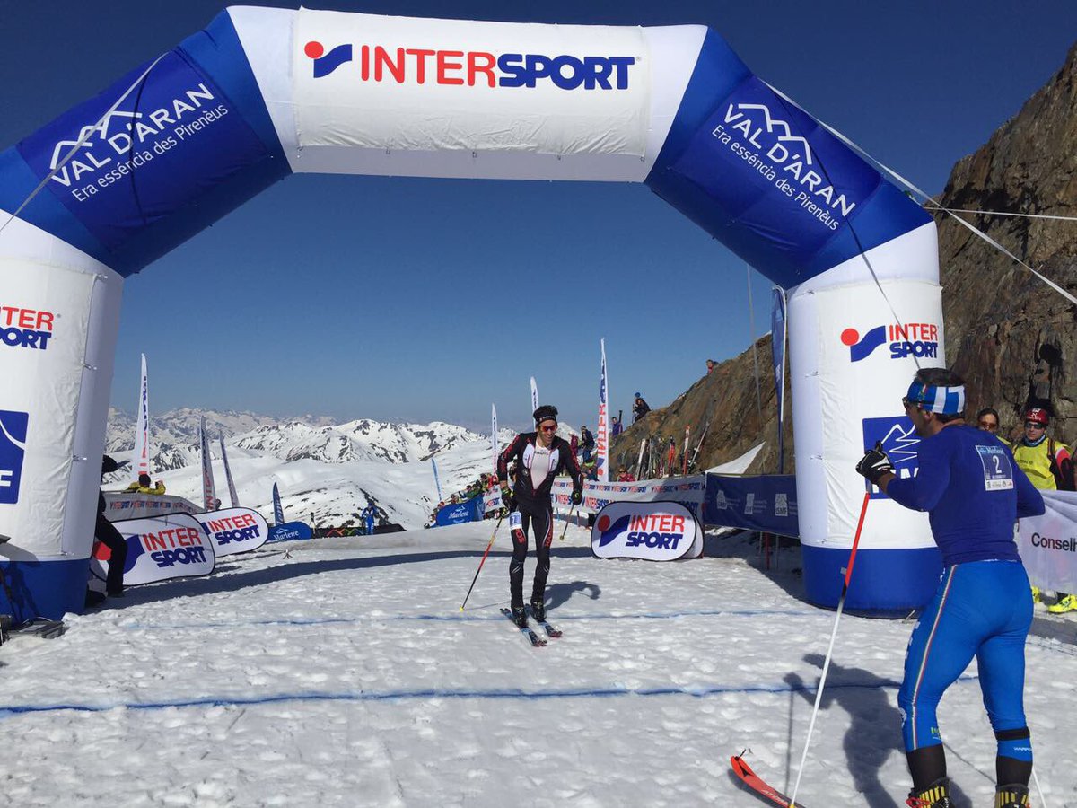 ISMFSkimo's tweet photo. And is Damiano Lenzi show in @valdaranskimo! Second place is Martin Anthamatten and third is Michele Boscacci! https://t.co/f4EnF2ruMU