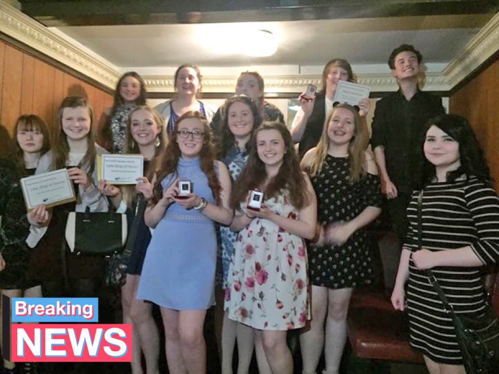 musotoms's tweet photo. This time last year this lovely lot were winning awards for #littleshop Amazing 2 see them this week in Les Mis @ybbdrama #nailedit #talent https://t.co/sLt2JTj4UH