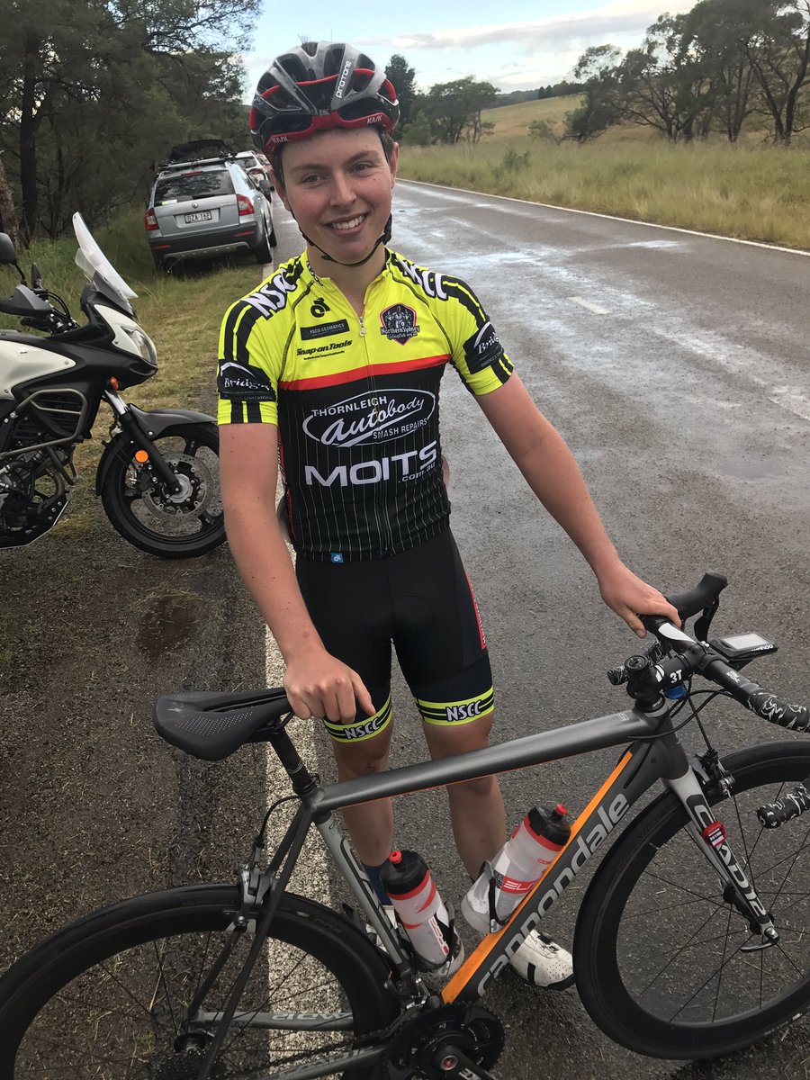 EliteNscc's tweet photo. Another big day for the #dogsquad today. Julian Raubenheimer with a thrilling ride to grab 6th in @CyclingNSW U19 champs. @NorthernSydCC 💪👍 https://t.co/fwNUpLL9To