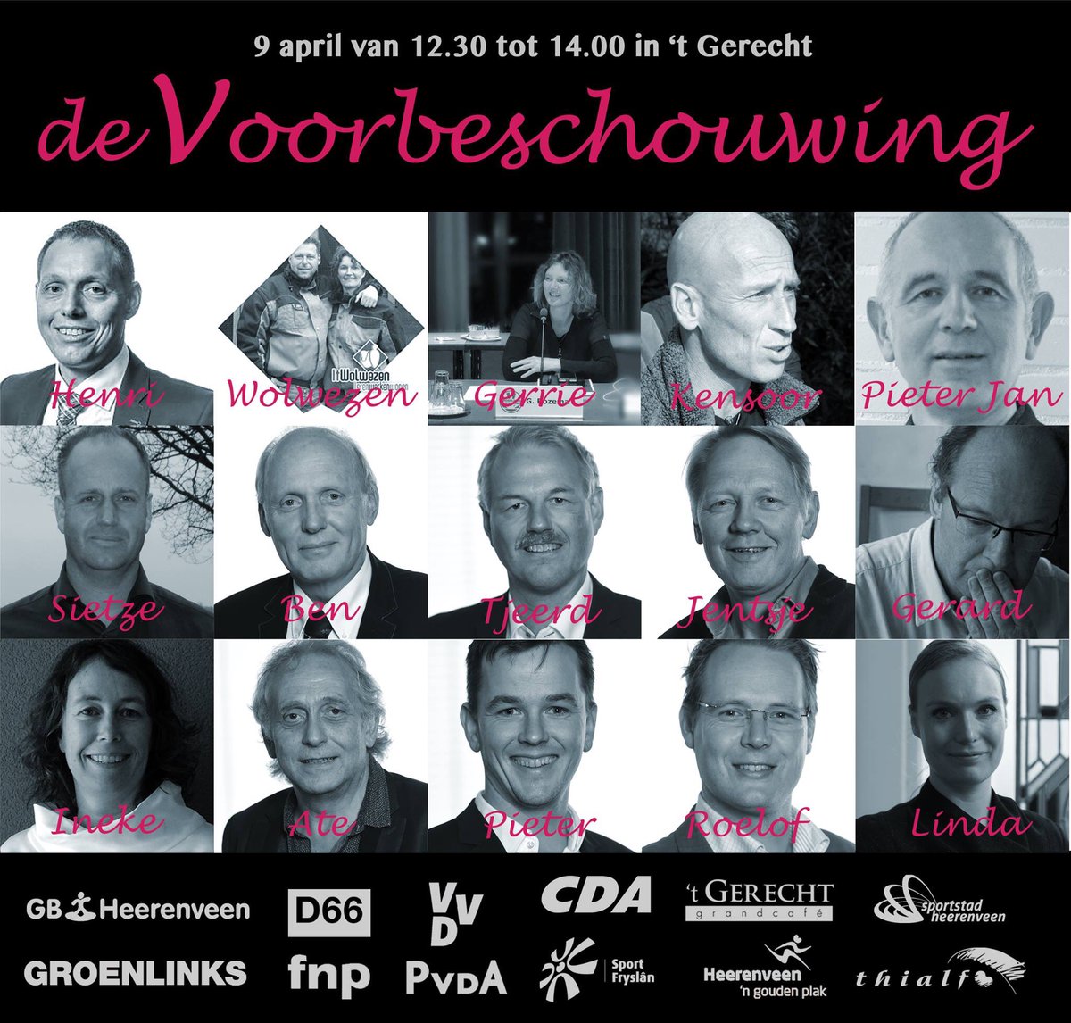 De gasten van vandaag: