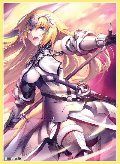 cluster_tsubasa's tweet photo. コミック1新作紹介2
Wジャンヌのプレイマットとスリーブです。

イラストは光崎様@kousaki_rに描いていただきました。 https://t.co/a3cFYtyuMZ