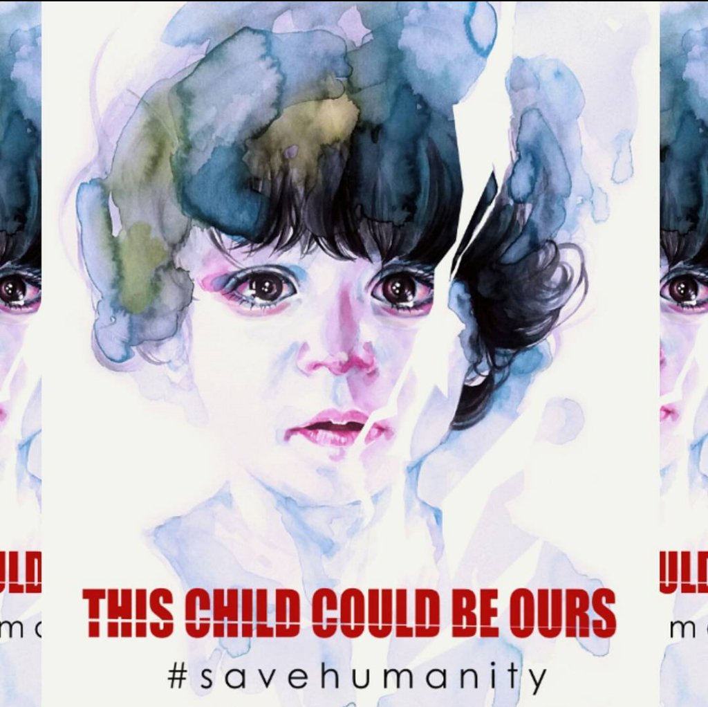 ApBestari's tweet photo. I don't wanna be apart of those who keep quiet in this! #savesyria #savehumanity #childrenofsyria #watercolor #paint https://t.co/8ykYRAC6vn